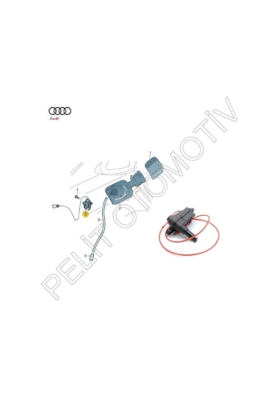 Audi Q3 Depo Kapak Kilit Motoru 4l0862153d 8v0862153b 2012-2014