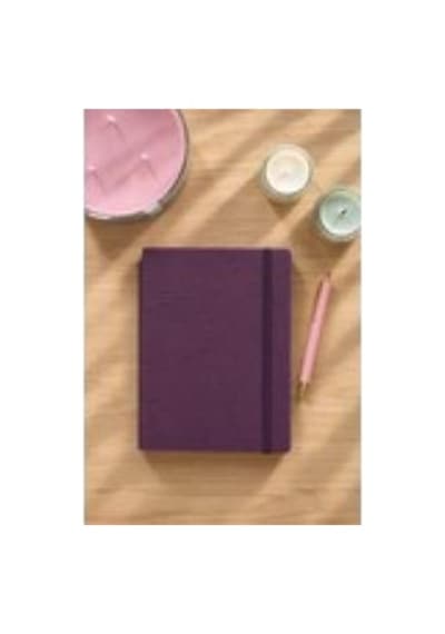 Victoria's Journals Kuka 2027 Günlük Ajanda A5 14x21cm Esnek Kapak Ivory 80gr. Mor