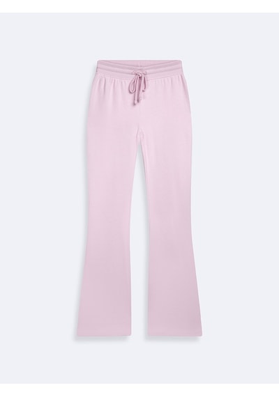 Flare Paça Basic Pembe Eşofman Pembe
