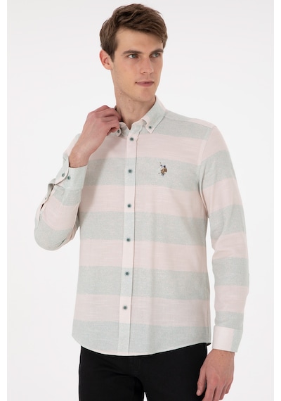 U.s. Polo Assn. Erkek Mint Gömlek Desenli 50291249-vr090 Mint