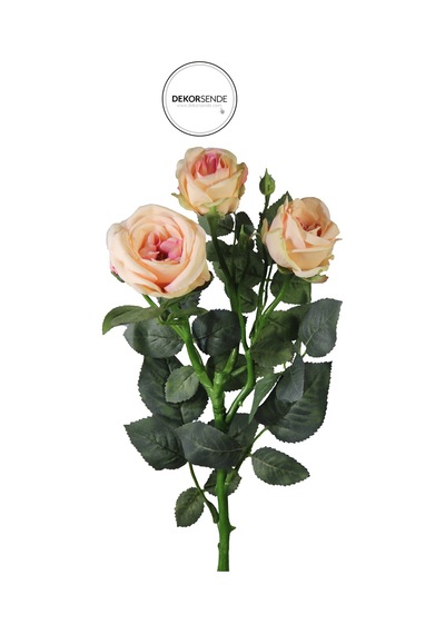 Yapay Piano Gül Dalı Pudra 66 Cm Pudra