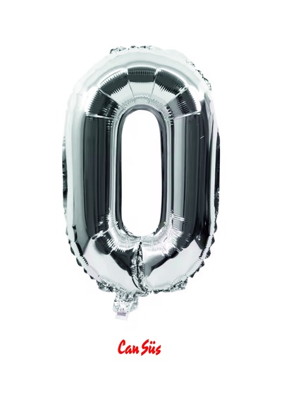 Harf Folyo Balon Gümüş 100cm 40 Inç O