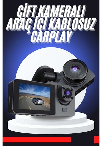 Carplay Fotoğraf Video Kaydedici Araç İçi Kamera Ekranlı