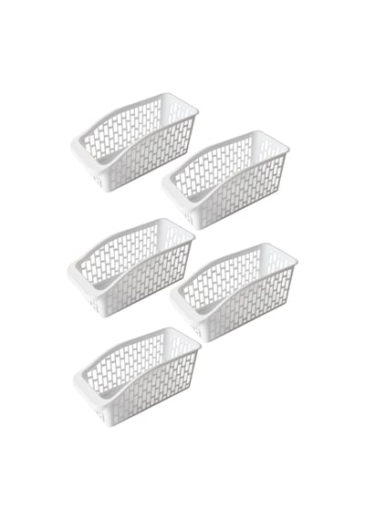 5 Adet Küçük Boy Buz Dolabı Raf Düzenleyici Çok Amaçlı Plastik Sepet Diğer