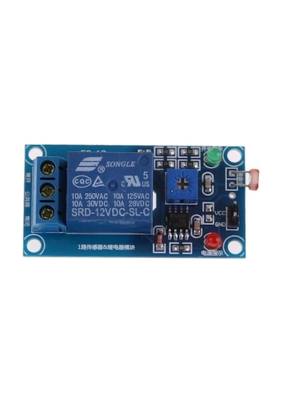 12V LDR Işık Sensörü Kontrollü Tekli Röle Kartı