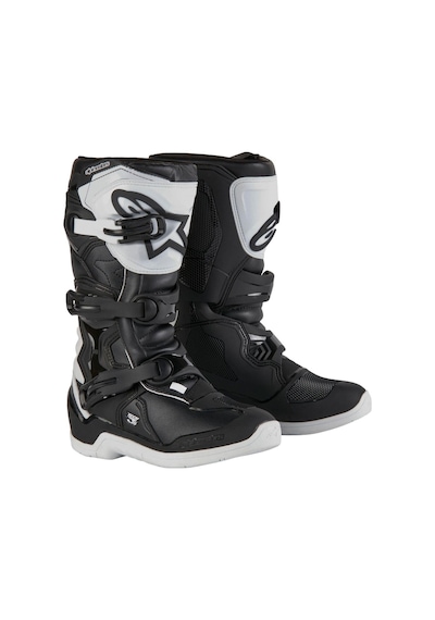 Alpinestars Tech 3s Kros Genç Motosiklet Botu Beyaz Siyah