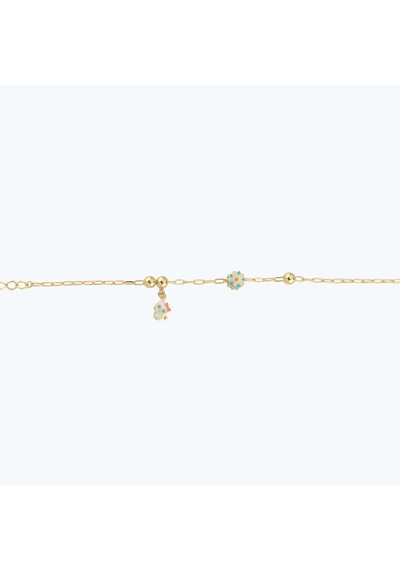 Altınbaş Altın Çocuk Kedi Bileklik Ajrbl0028-y-24754 Çok Renkli