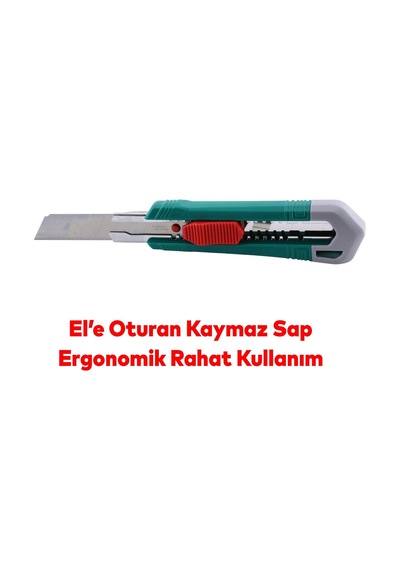 Ölçü Ve Maket Bıçağı Seti Şerit Metre Halı Kesme Maket Bıçağı Yedek Bıçak 10'lu Total Tos23037e