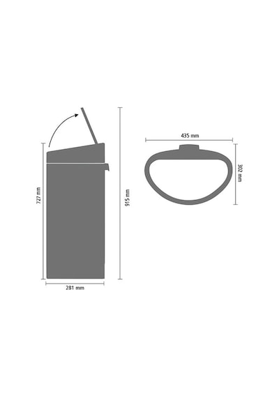 Brabantia Çöp Kovası 40 Litre Bo Touch Bin Dokunmatik 114847