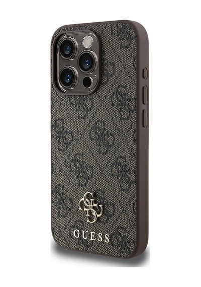 Apple Uyumlu iPhone 14 Pro Max Kılıf Guess Lisanslı Magsafe Şarj Özellikli Small 4g Classic Kahverengi