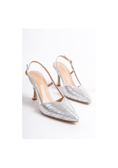 Mubiano Hakiki Deri Collection Kadın Topuklu Stiletto & Ayakkabı Lame -mcbrg5738-lm Lame
