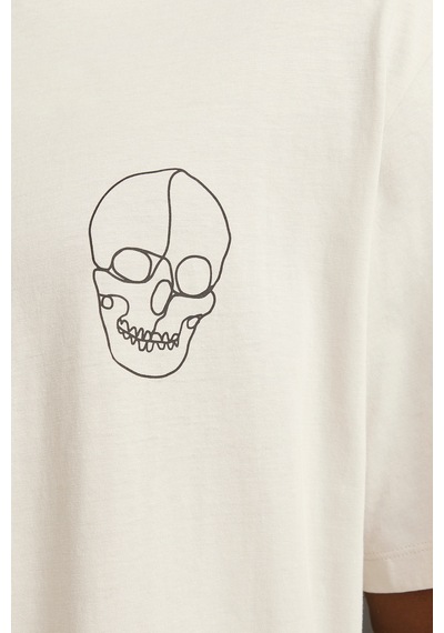 Jack & Jones Jjbrown Erkek T-shirt 12271365 Moonbeam