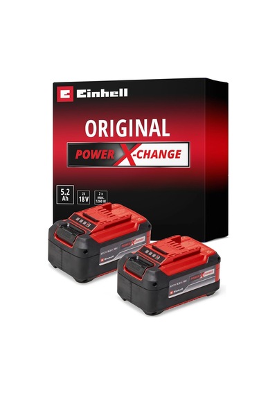 Ayrex Pxc Twinpack 5.2 Ah Power X-change Akü Li-ıon, 18 V, 2 X 5.2 Ah, Tüm Power X-change Cihazları İle Uyumlu, Akti