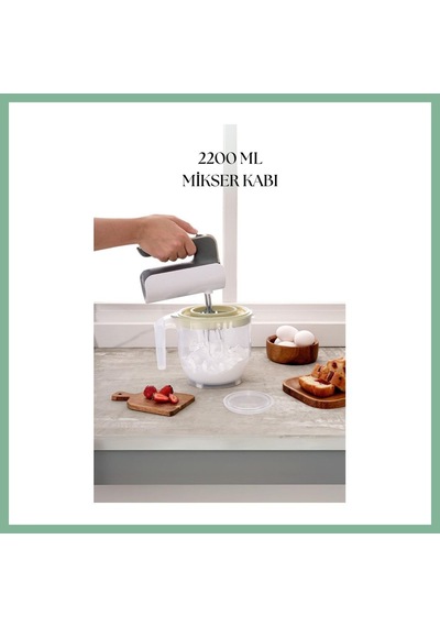 Bşkvirgo 2200 Ml Mikser Kabı Beyaz & Ölçü Kabı & Saklama Kabı-dny0024 Bsk2026