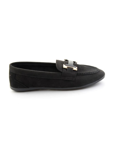 Bambi Siyah Kadın Loafer Ayakkabı K01542380672