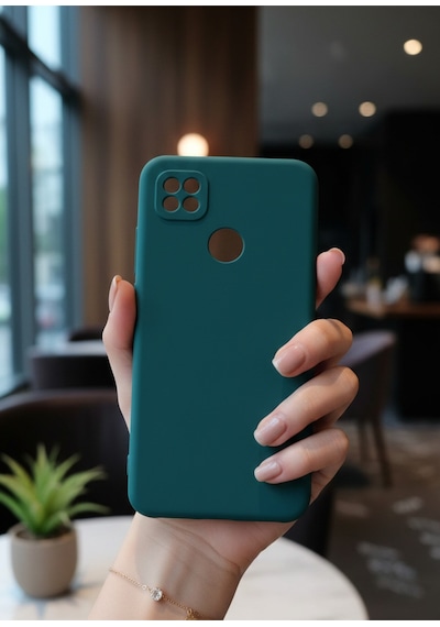 Xiaomi Redmi 9c Uyumlu İçi Kadife Kamera Korumalı Renkli Silikon Kılıf