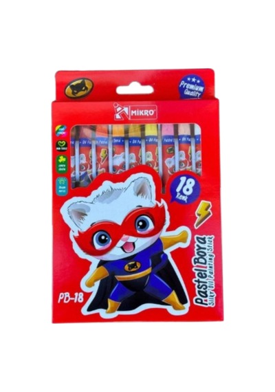 Pb-18 Pastel Boya 18 Renk Çok Renkli