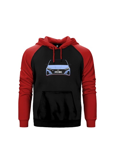 Hyundai İ20n Kırmızı Renk Reglan Kol Sweatshirt / Hoodie