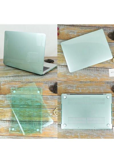 Macbook Air 13 İnç Kılıf A1369 A1466 Uyumlu Şeffaf Kristal Hard Case Sert Koruyucu Kapak İnce Hafif Çizilme Korumalı 2010-2017 Açık Yeşil Belirtilmemiş