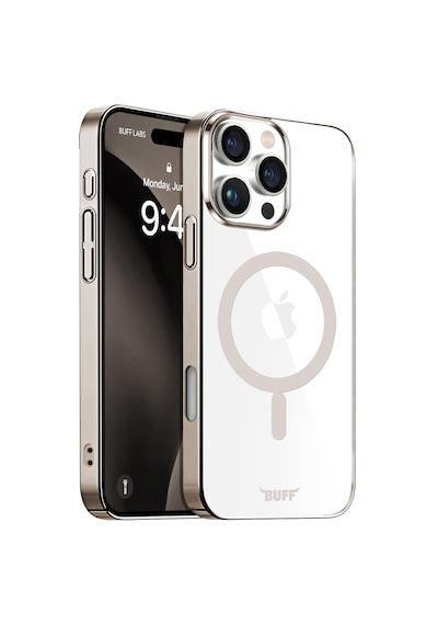 Apple Uyumlu iPhone Buff 16 Pro Max Magsafe Slim Fit Kılıf Titanyum Gray