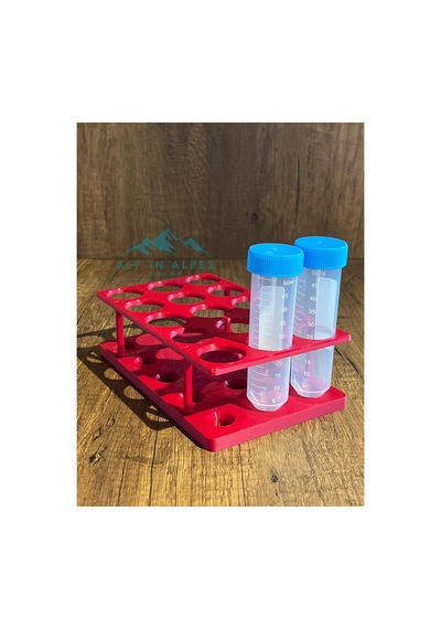 50ml Falkon Santrifüj Minimal Deney Tüpü Standı 5 3 Tüpler Görsel Amaçlıdır Kırmızı