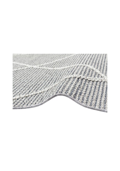 Soho Sh 02 Grey Hav Vermeyen Özel Ipler Ile Üretilen Etnik Örgü Desenlere Sahip Makine Halısı