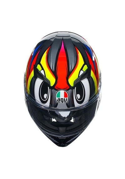 Agv Kask K 3 Grey Yellow Red Xl Renli
