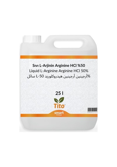 Sıvı L-arjinin Arginine Hcl %50lik 25 Litre