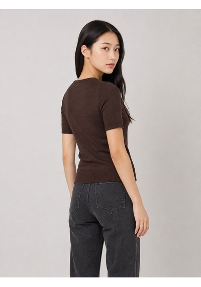 Loft Regular Fit Kadın Bluz K.kol Lf2044861 Q1.v1 Kahverengi