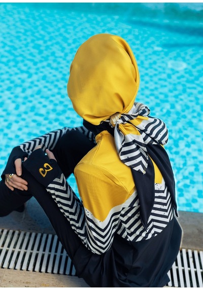 Bandana- Eşarp - Zigzag Hardal 23