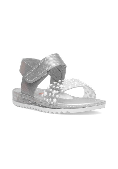 Elit Şa-b-036-25y Bebe Kız Çocuk Düz Sandalet Gümüş Gümüş