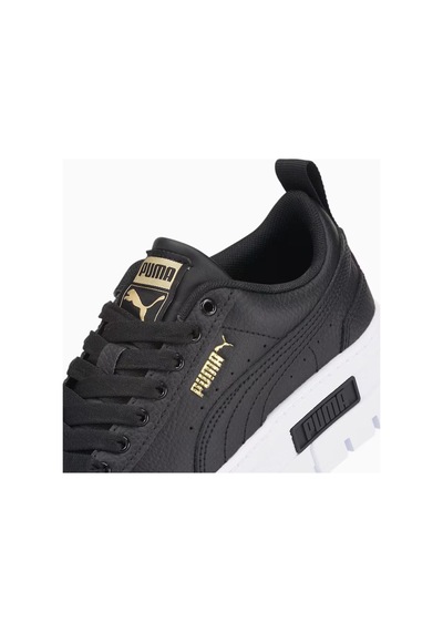 Puma Mayze Leather Kadın Deri Sneaker Black Black