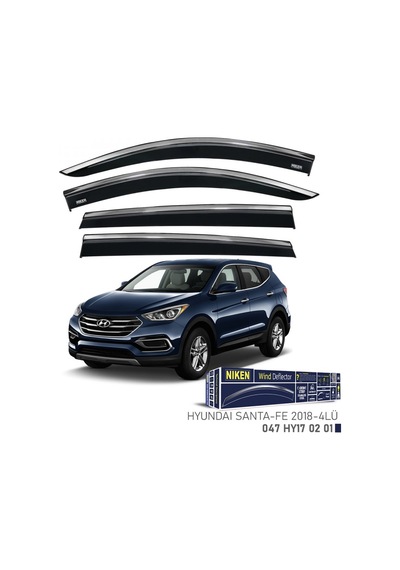 Cam Rüzgarlığı Niken Kromlu Hyundaı Santa Fe 2018 Sonrası 4lü 047hy170201