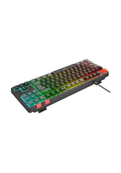 Rampage Yoru Tkl Siyah/gri Rgb Red Swich Q Mekanik Oyuncu Klavyesi