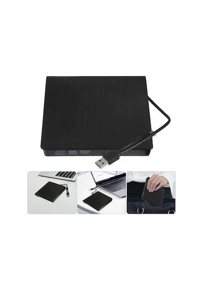Maxgo 3124 Harici Dvd Rw External Taşınabilir Ultra Ince Usb 3.0 Tyce C Cd/dvd Optik Okuyucu