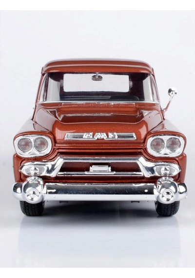 Motor Max Koleksiyon 1 / 24 Ölçek 1958 Gmc 100 Pickup Model Metal Araba Turuncu