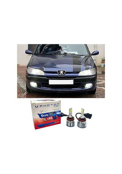 Peugeot 306 Led Xenon Kısa Far Ampulü H7 Duo Yeni Seri Beyaz 1996+