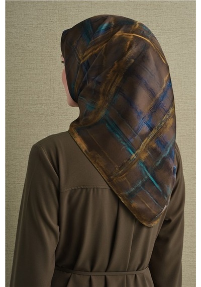 Armine Saf İpek Twill Eşarp 9602d 80 Çok Renkli