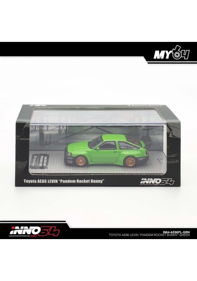 Inno 1/64 Toyota Ae86 Levin " Pandem Rocket Bunny" Green Çok Renkli