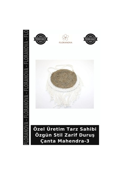 Floranova Özel Üretim Tarz Sahibi Özgün Stil Zarif Duruş Çanta Mahendra-3 Çok Renkli