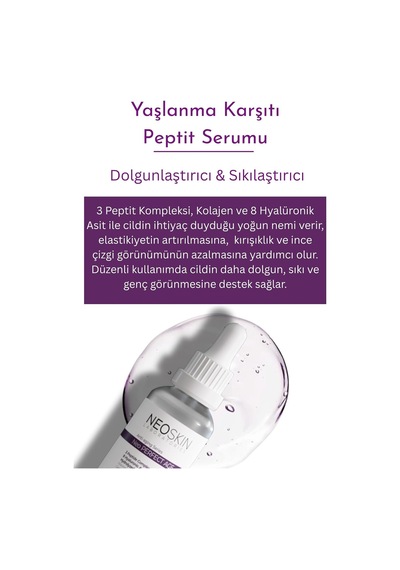 Dolgunlaştırıcı, Sıkılaştırıcı, Anti-aging, Peptit Serumu 3peptide 8 Ha Complex H.collagen