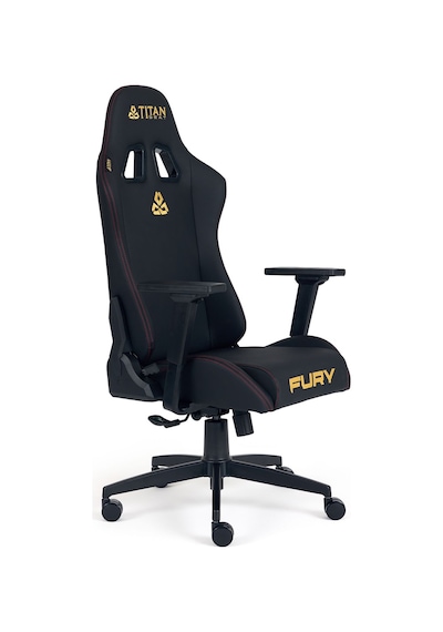 Titanseat Fury Leather Gold Oyuncu Koltuğu Siyah