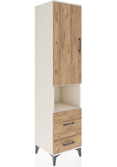 Hyperion Dolap 2 Raflı 2 Çekmeceli Tek Askılı 44x44x195 Aytaşı-çam Aytası