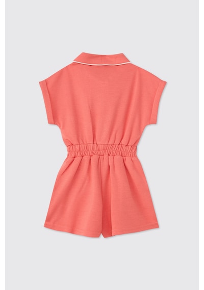 Panço Kız Bebek Örme Mercan Salopet Kırmızı 2611GB24014