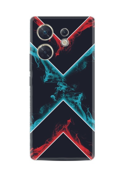 Infınıx Zero 30 4g Kılıf Silikon Desen Özel Seri Smoke 1728