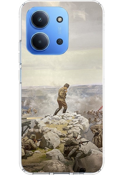 Redmi 15c Uyumlu Cephede Komutan Bağımsızlık Atatürk Baskılı Silikon Kılıf Renkli