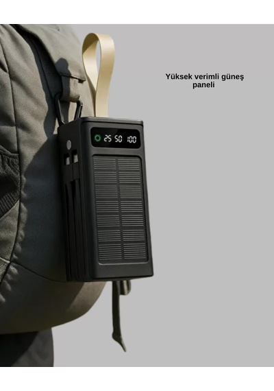 Kamp Ve Outdoor Kullanıma Uygun Güneş Panelli Powerbank Yeni Nesil Çr