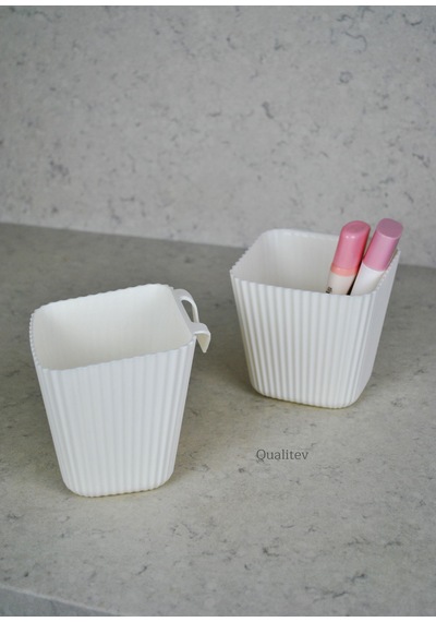 Beyaz 2 Adet Asılabilir Çok Amaçlı Mini Organizer Düzenleyici 11x