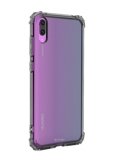 Blogy Y7 2019 İle Uyumlu Crystal Fit Kılıf Smoke Black