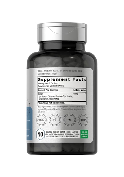 Horbäach Triple Boron Complex 6 Mg 300 Tablet Vegetarian, T...